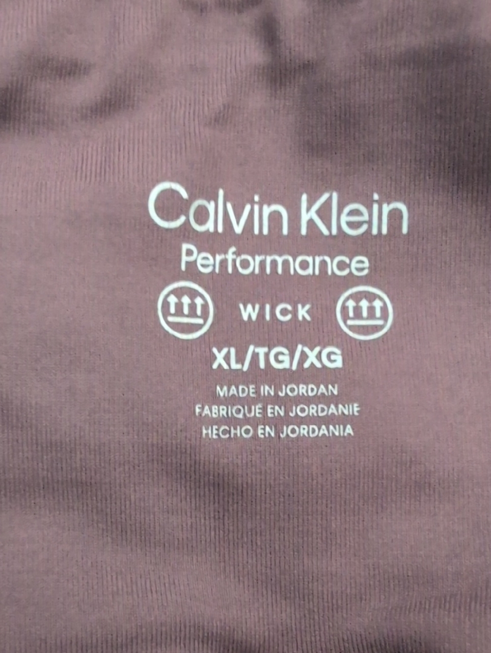 Calvin Klein Performance Men's Moisture-Wicking Tee - Plum